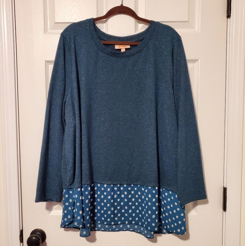EVRI Turquoise Green Sweater